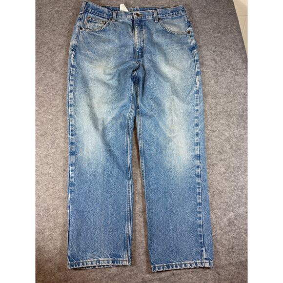 Carhartt Other - VINTAGE 90s Carhartt Jeans Mens 38x30 Blue Denim Straight Workwear Y2K Grunge